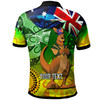 Wallabies Rugby Polo Shirt - Custom Australia National Rugby Championship "Welcome Back Wally" Aboriginal Inspired Player And Number Polo Shirt