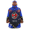 Sydney Roosters Snug Hoodie - Custom Personalised Sydney Roosters "Easts To Championship" Aboriginal Inspired Player And Number Hoodie