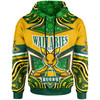 Wallabies Rugby Hoodie - Custom Super Kangaroo Rugby Ball Mascot Aboriginal Inspired Style Hoodie