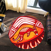 Australia Aboriginal Round Rug - Aboriginal Art Painting Boomerang and Kangaroo Round Rug