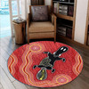 Australia Aboriginal Round Rug - Aboriginal Dot Art Painting Platypus Art Round Rug