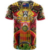 Waikato Chiefs T-shirt - Custom Chiefs Traditional Haka Dance With Patterns And Hibiscus Flower T-shirt