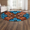 Australia Aboriginal Round Rug - Indigenous Aboriginal Dot Painting Art 1 Round Rug