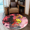 Australia Anzac Day Round Rug -  Anzac Day Lest We Forget Color Drawing Patterns Round Rug