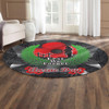 New Zealand Anzac Day Round Rug - Anzac Day Lest We Forget  Low Poly Motley Patterns Round Rug