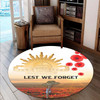 Australia Aboriginal Inspired Round Rug - Aboriginal Inspired Australia Anzac Remembrance Dot Painting Culture Round Rug