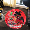 Australia Dragons Round Rug - Australia Dragons Ball Aboriginal Inspired Indigenous Sport Style Round Rug