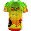 Penrith Panthers T-Shirt - Custom Penrith Panthers Remembrance Day Lest We Forget Poppies T-Shirt