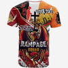 Illawarra and St George T-shirt - Custom Remembrance Illawarra and St George Rampage Squad Anzac Quote With Poppy And Rosemary T-shirt