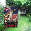 Wests Tigers Flag - Remember Them Red Poppy Flowers Flag