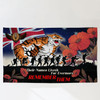 Wests Tigers Flag - Remember Them Red Poppy Flowers Flag