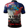 Parramatta Eels Polo Shirt - Custom Remember Them Red Poppy Flowers Polo Shirt