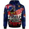 Penrith Panthers Hoodie - Custom Remember Them Red Poppy Flowers Hoodie