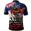 Penrith Panthers Polo Shirt - Custom Remember Them Red Poppy Flowers Polo Shirt