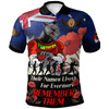 Penrith Panthers Polo Shirt - Custom Remember Them Red Poppy Flowers Polo Shirt
