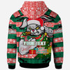 Souths Christmas Hoodie - Merry Christmas Super Souths With Ball And Patterns Custom Hoodie