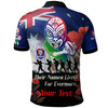New Zealand Warriors Polo Shirt - Custom Remember Them Red Poppy Flowers Polo Shirt
