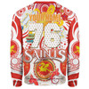 Australia Illawarra and St George Custom Sweatshirt - Saints With Aboriginal Inspired Dot Art Sweatshirt