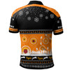 Wests Tigers Christmas Polo Shirt - Custom Wests Tigers Ugly Christmas And Aboriginal Inspired Patterns Polo Shirt