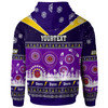 Melbourne Storm Christmas Hoodie - Custom Melbourne Storm Ugly Christmas And Aboriginal Inspired Patterns Hoodie