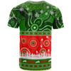 South Sydney Rabbitohs T-Shirt - South Sydney Rabbitohs Ugly Christmas And Aboriginal Inspired Patterns T-Shirt
