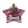 Brisbane Broncos Christmas Ceramic Ornament - Xmas Brisbane Broncos Christmas Balls, Snowflake With Aboriginal Inspired Patterns