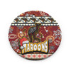 Maroons Rugby Christmas Ceramic Ornament - Xmas Maroons Christmas Balls, Snowflake With Aboriginal Inspired Patterns