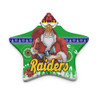 Canberra Raiders Christmas Ceramic Ornament - Canberra Raiders Ugly Christmas