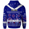 Canterbury-Bankstown Bulldogs Christmas Hoodie - Custom Canterbury-Bankstown Bulldogs Ugly Christmas And Aboriginal Inspired Patterns Hoodie
