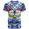 Canterbury-Bankstown Christmas T-Shirt - Custom Merry Canterbury-Bankstown Christmas Indigenous T-Shirt