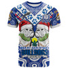 Canterbury-Bankstown Christmas T-Shirt - Custom Merry Canterbury-Bankstown Christmas Indigenous T-Shirt