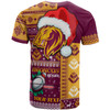 Brisbane Broncos T-shirt - Custom Christmas Snowflakes Brisbane Broncos Mascot T-shirt