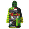 Penrith Panthers Snug Hoodie - Custom Christmas Snowflakes Penrith Panthers Mascot Oodie