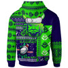 Canberra Raiders Hoodie - Custom Christmas Snowflakes New Zealand Warriors Mascot Hoodie