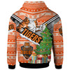 Wests Tigers Hoodie - Custom Christmas Tree Wests Tigers Ball Hoodie