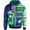 New Zealand Warriors Hoodie - Custom Christmas Snowflakes New Zealand Warriors Mascot Hoodie