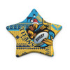 Gold Coast Titans Ornaments - Custom Christmas Snowflakes Gold Coast Titans Mascot Ornaments