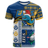 Parramatta Eels T-shirt - Custom Christmas Snowflakes Parramatta Eels Mascot T-shirt