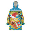 Gold Coast Christmas Snug Hoodie - Custom Merry Gold Coast Christmas Indigenous Oodie Blanket