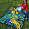 Parramatta Eels Custom Quilt - Parramatta Eels Now Or Never Indigenous Culture Flag Dot Art Painting