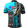 Cronulla Polo Shirt - Custom Cronulla Christmas With Snowflakes And Ball Polo Shirt