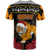 Wests Tigers Christmas T-shirt - Custom Wests Tigers Merry Christmas Aboriginal Inspired T-shirt