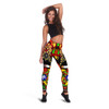 Australia Leggings - Aboriginal Inspired Sorry Day Dot Painting Style