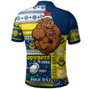 North Queensland Cowboys Polo Shirt - Custom Christmas Snowflakes North Queensland Cowboys Mascot Polo Shirt