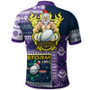 Melbourne Storm Polo Shirt - Custom Christmas Snowflakes Melbourne Storm Mascot Polo Shirt