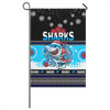 Cronulla-Sutherland Sharks Christmas Flag - Cronulla-Sutherland Sharks Ugly Christmas And Aboriginal Inspired Patterns Flag