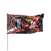 St. George Illawarra Dragons Anzac Flag - Aboriginal Inspired Pattern Anzac Flowers Flag