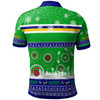 Canberra Raiders Christmas Polo Shirt - Custom Canberra Raiders Ugly Christmas And Aboriginal Inspired Patterns Polo Shirt