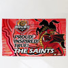 St. George Illawarra Dragons Flag - Saints Proud! Inspired! True! Dragon Aboriginal Inspired Patterns Flag