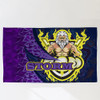 Melbourne Storm Flag - Ball Ride Melbourne Storm Aboriginal Inspired Patterns Flag